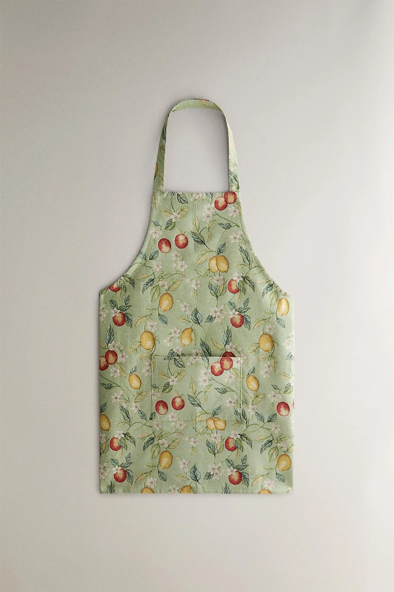 LEMON JACQUARD APRON