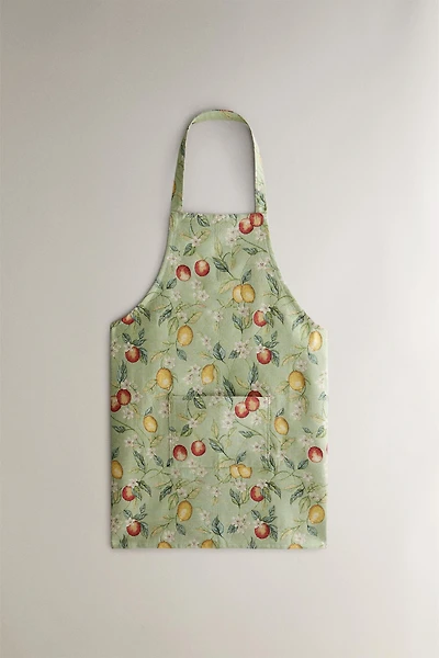LEMON JACQUARD APRON