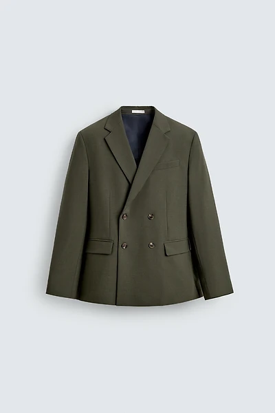 BLAZER CROISÉ COSTUME AVEC LAINE