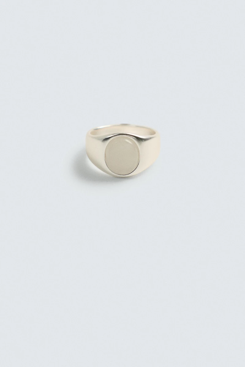 COMBINED STONE SIGNET RING