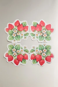STRAWBERRY PRINT PAPER NAPKINS (PACK OF 20)