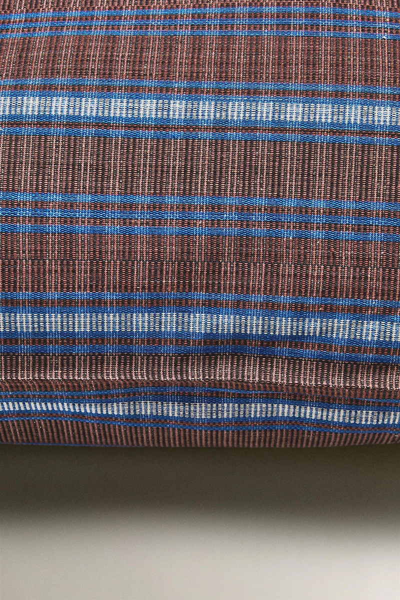 STRIPED COTTON THROW PILLOW COVER X TENSIRA