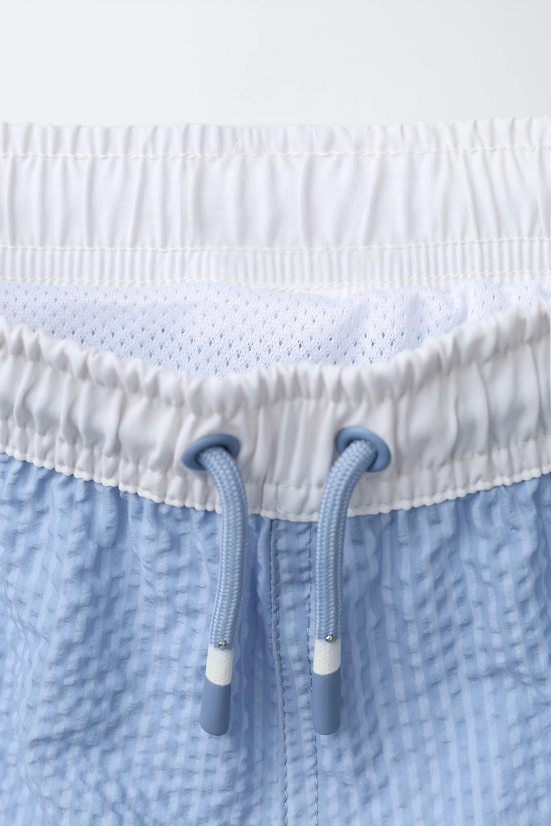 2-6 YEARS / LABEL SWIM SHORTS