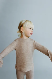 T-SHIRT CANNELÉ BRILLANT LACETS