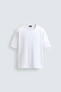 FLAMÉ TEXTURED KNIT T-SHIRT