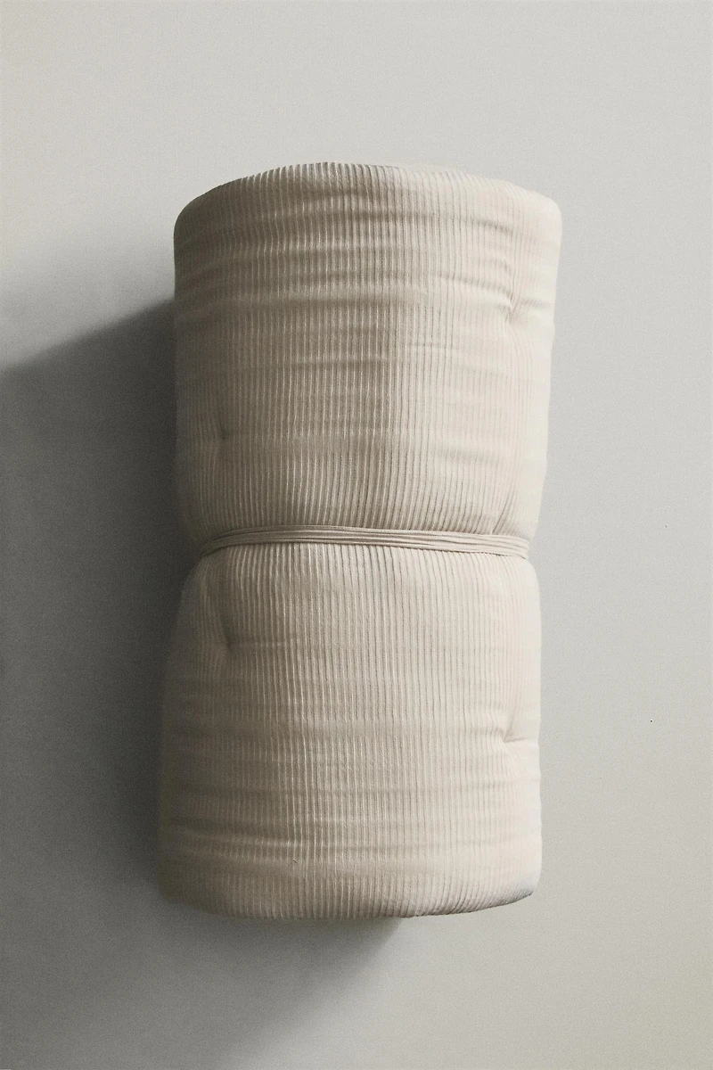 GATHERED COTTON TOPPER