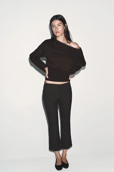 ASYMMETRIC COTTON SWEATSHIRT