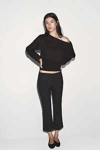 ASYMMETRIC COTTON SWEATSHIRT