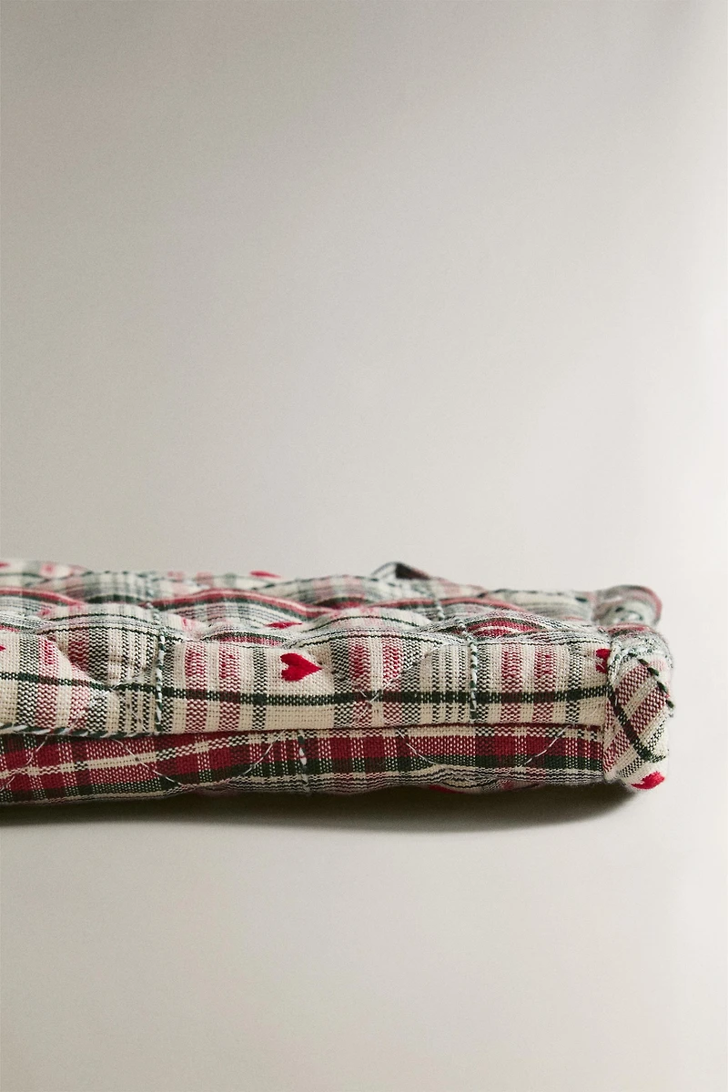 CHRISTMAS HEART OVEN MITT