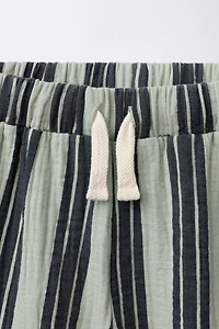 STRIPED TEXTURE PANTS
