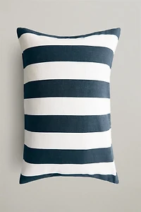 WIDE STRIPE THROW PILLOW COVER