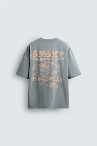 T-SHIRT IMPRIMÉ DÉLAVÉ