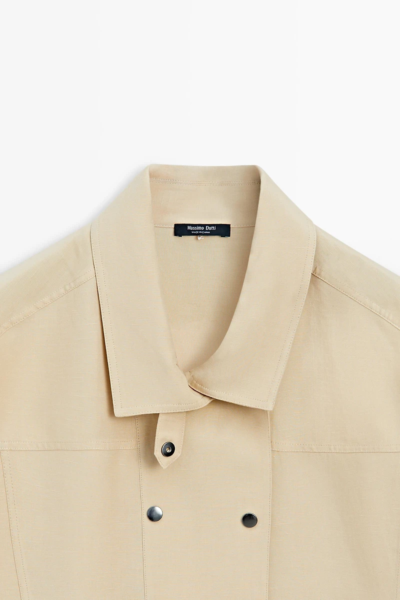 Chemise manches courtes boutons-pression