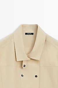 Chemise manches courtes boutons-pression