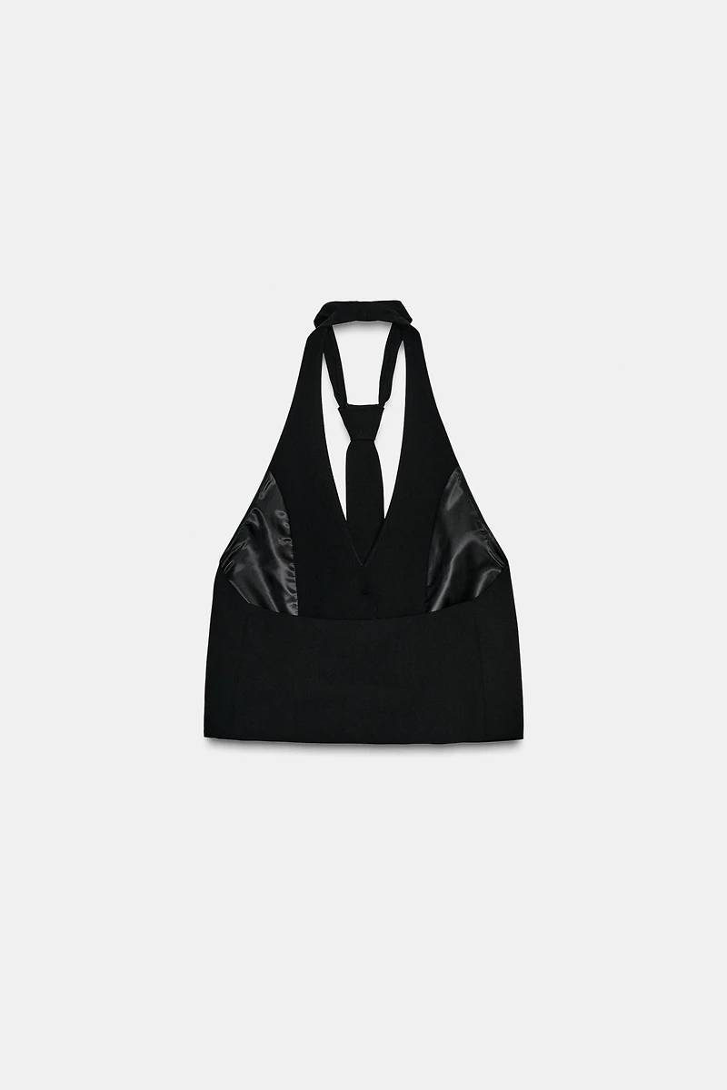 DETACHABLE TIE VEST TOP