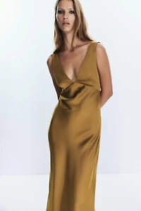 ROBE MIDI SATINÉE