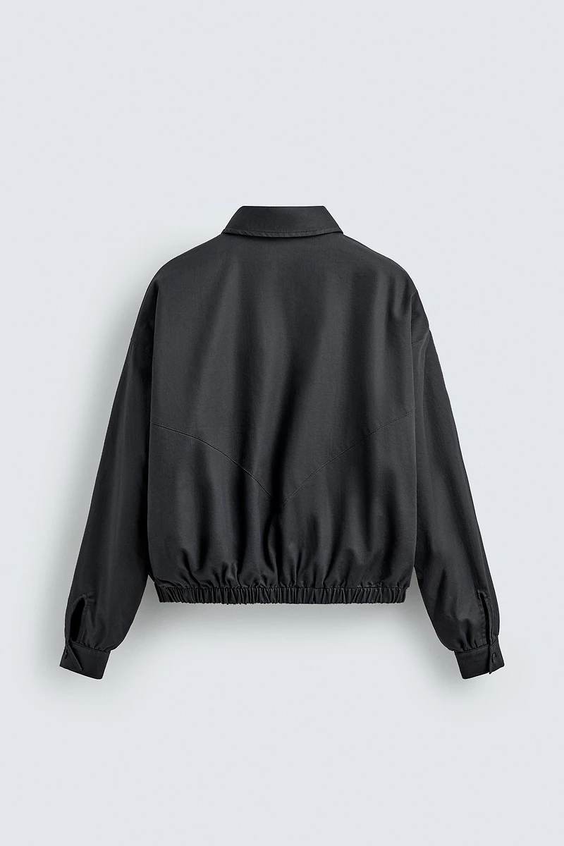 CROPPED COTTON - CUPRO JACKET