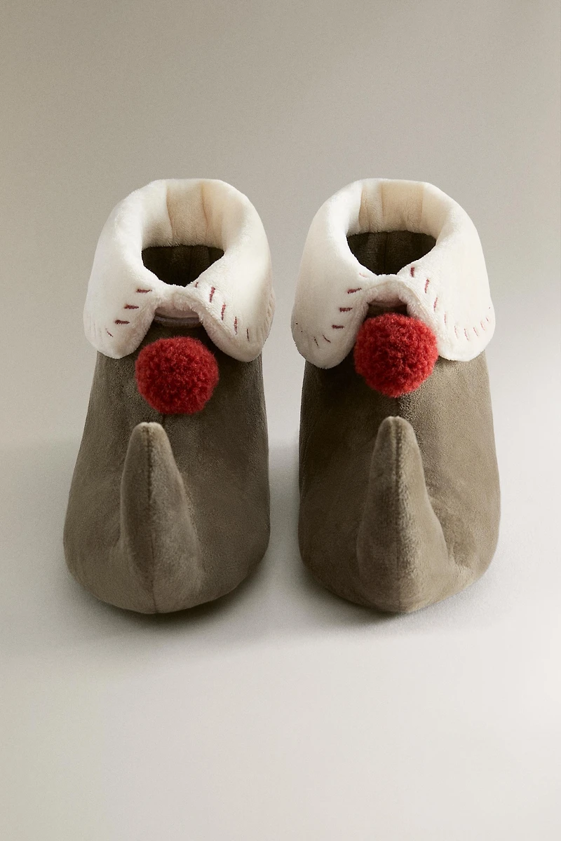 CHILDREN'S CHRISTMAS ELF SLIPPERS