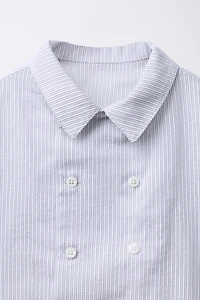 DOUBLE BUTTON STRIPED SHIRT