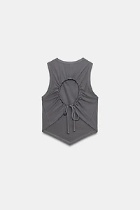 FLOWY TOP WITH BACK OPENING