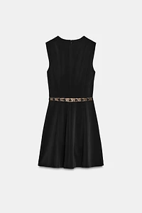 GOLD BELT MINI DRESS
