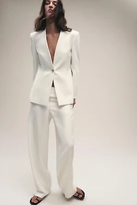 TAILORED OPEN FRONT BLAZER