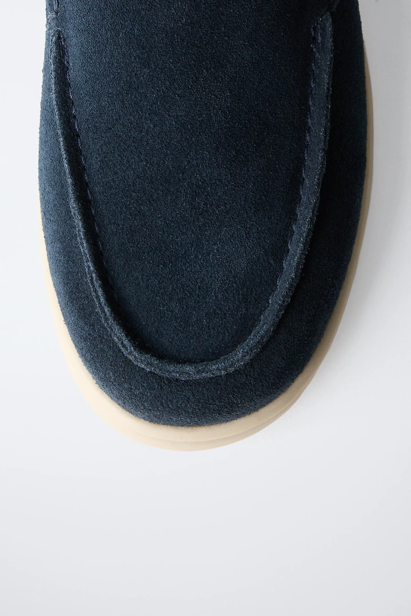 SPLIT LEATHER DECK SHOES