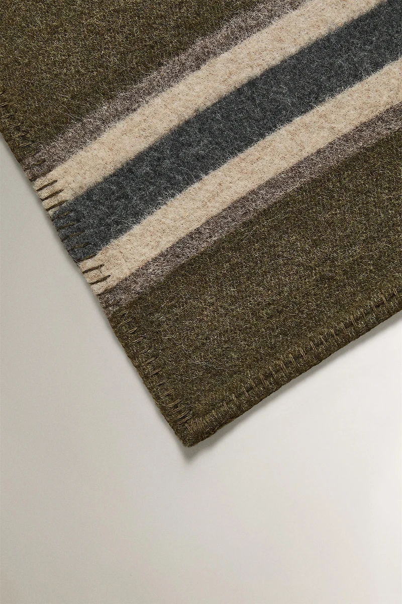 STRIPED WOOL BLANKET
