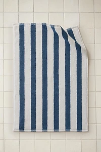 TWO-TONE STRIPED BATH MAT