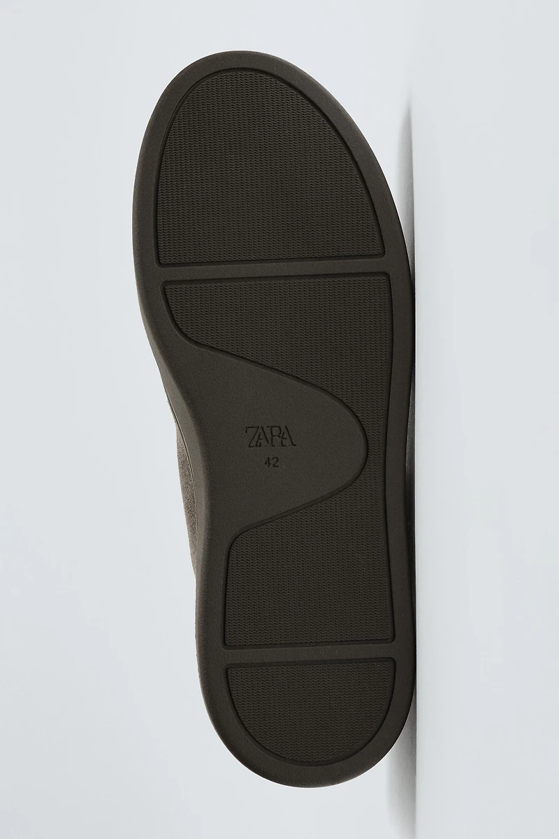 LEATHER RAISED SEAM SHOES