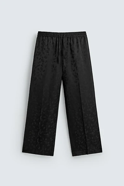 LIMITED EDITION PAISLEY JACQUARD FLOWY SUIT PANTS