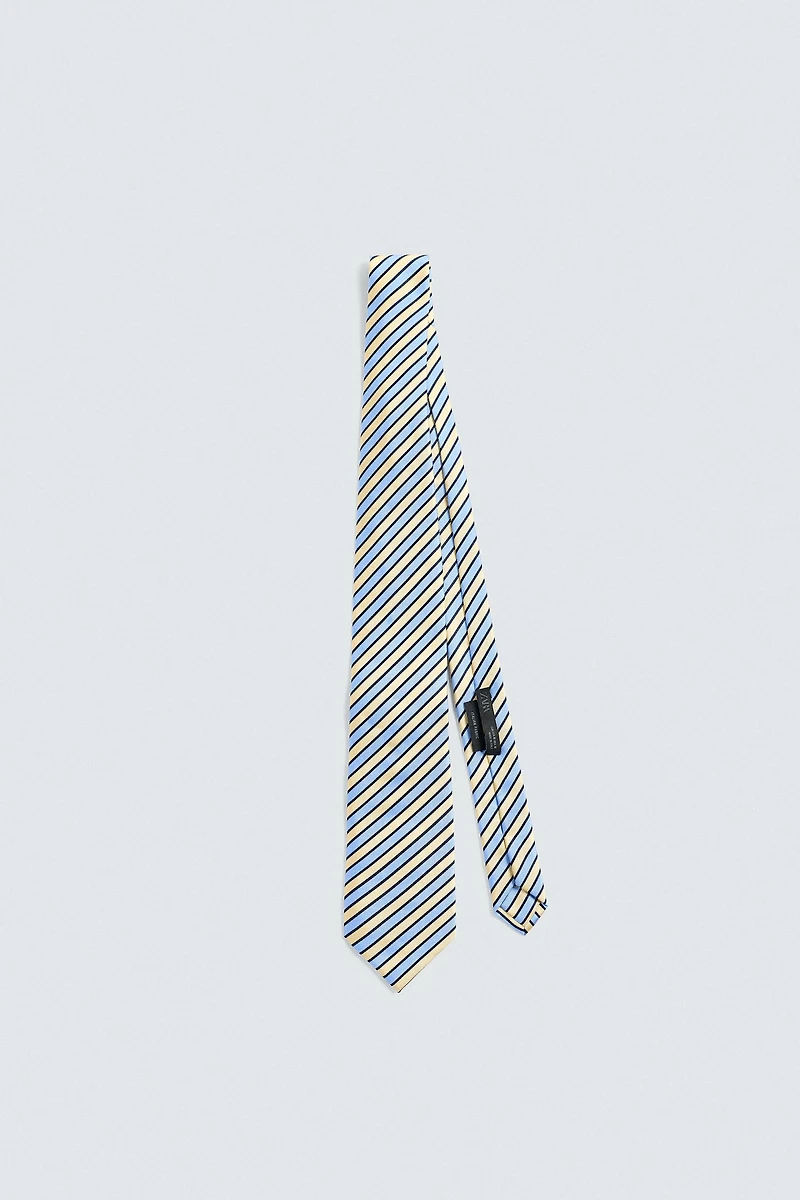 100% SILK STRIPED TIE