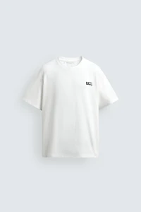 RELAXED FIT TEXT PATCH T-SHIRT