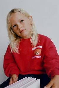 BEAR PRINT SWEATSHIRT