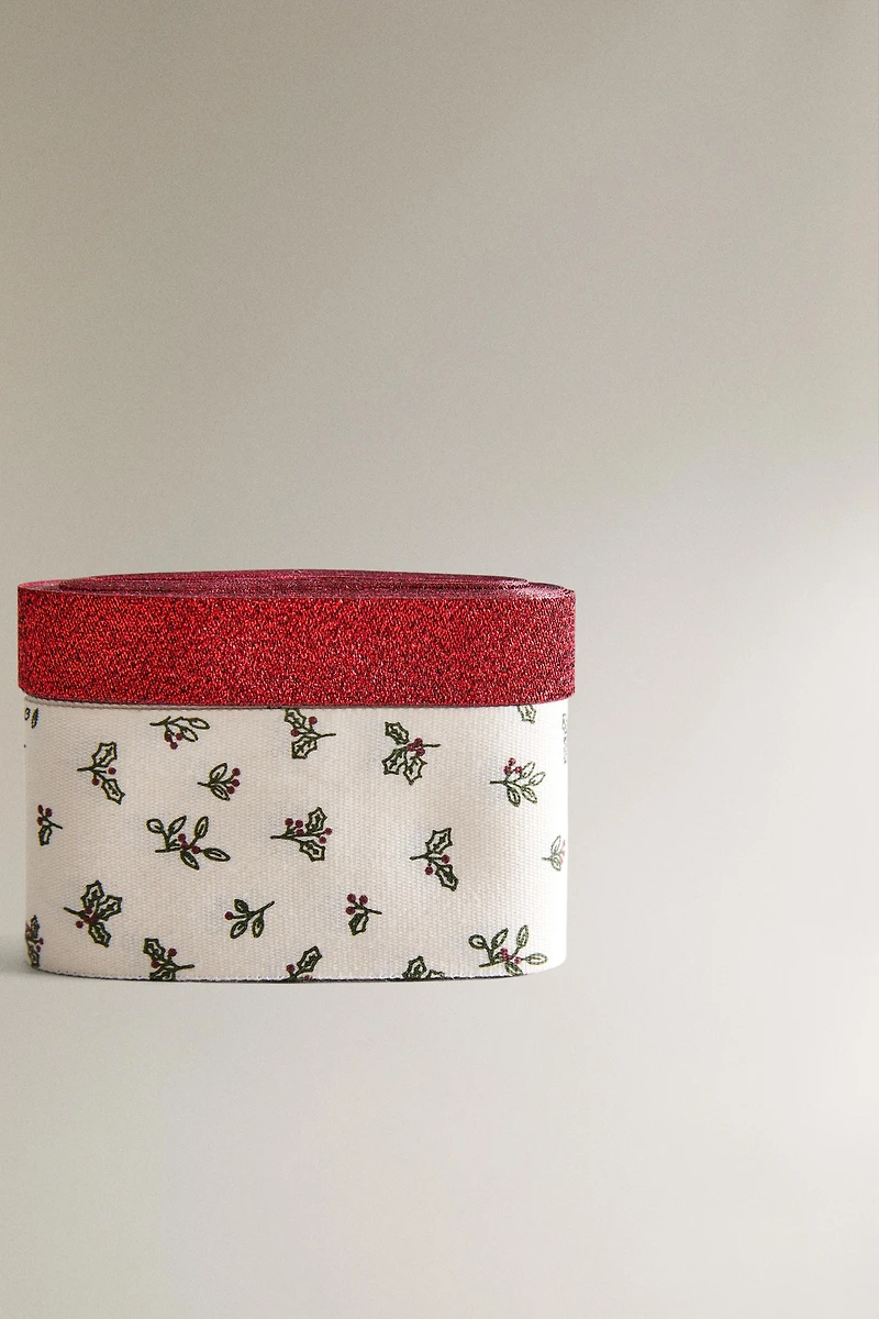 SET OF CHRISTMAS LEAF RIBBONS (SET OF 2)