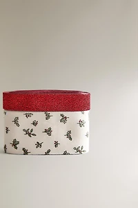 SET OF CHRISTMAS LEAF RIBBONS (SET OF 2)