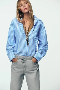 Z.09 STRAIGHT ANKLE HIGH WAIST CROSSOVER JEANS