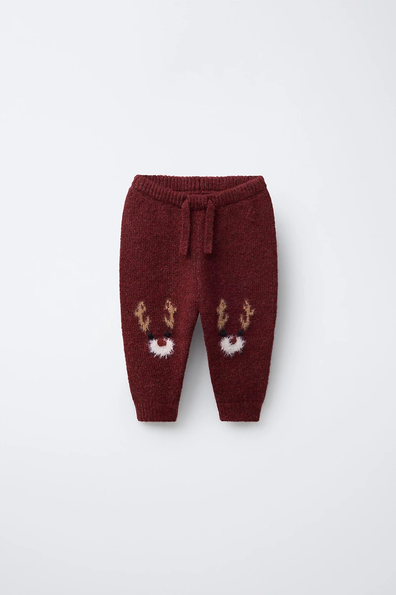 REINDEER KNIT JOGGING PANTS