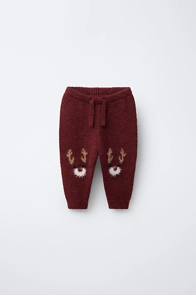 REINDEER KNIT JOGGING PANTS