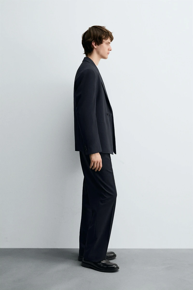STRIPED SUIT PANTS