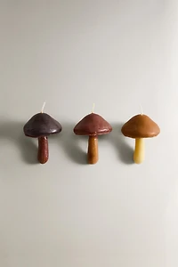 SET OF MUSHROOM PUMPKIN SPICE SCENTED CANDLES (SET OF 3)