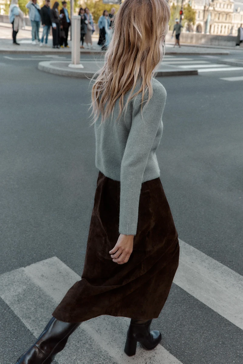 GILET EN MAILLE À BOUTONS BOULES