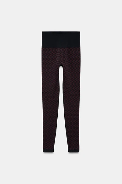 JACQUARD SEAMLESS SKI COLLECTION LEGGINGS
