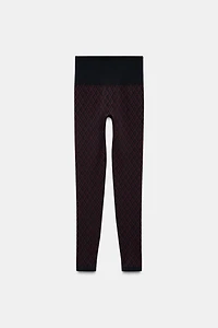 JACQUARD SEAMLESS SKI COLLECTION LEGGINGS