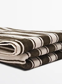 Striped cotton towel