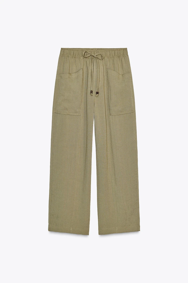 RUSTIC ELASTIC WAIST PANTS