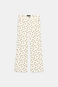 Z1975 MID-RISE MINI FLARE POLKA DOT JEANS