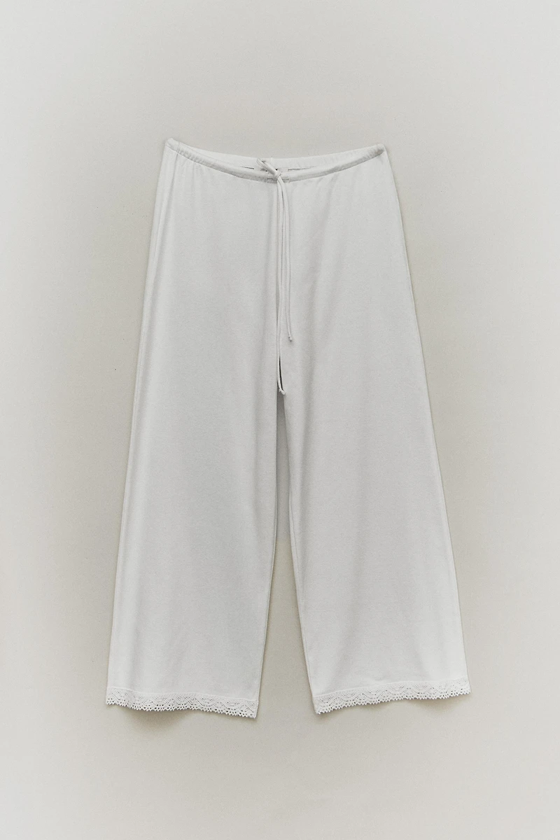 COTTON JERSEY PANTS