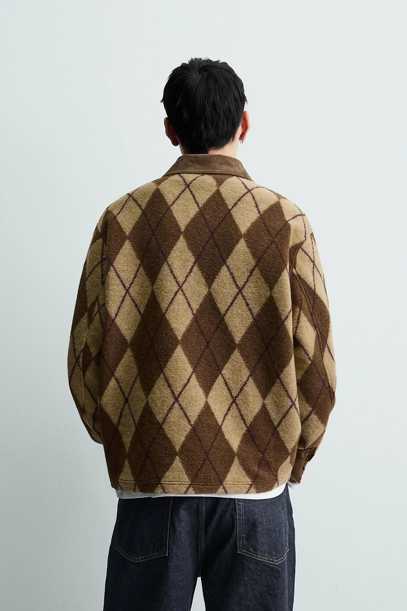 POLO TEXTURÉ JACQUARD LOSANGES