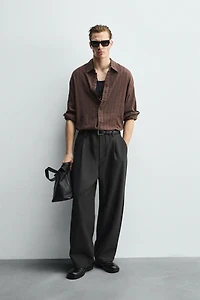 CHEMISE STRUCTURÉE À CARREAUX